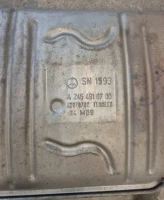 Mercedes-Benz B W246 W242 Catalyst/FAP/DPF particulate filter A2464900292