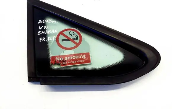 Volkswagen Sharan Front door vent window glass four-door 7N0845412