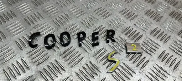 Mini One - Cooper F56 F55 Manufacturers badge/model letters