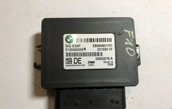 BMW 5 F10 F11 Hand brake control module 32620276A 0130400058 EB685801701
