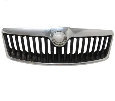 Skoda Octavia Mk2 (1Z) Front bumper upper radiator grill 1Z0853651C 1Z0853661A