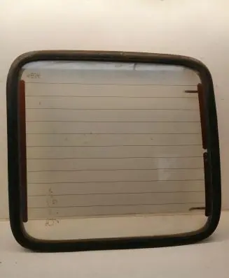 Rear vent window glass