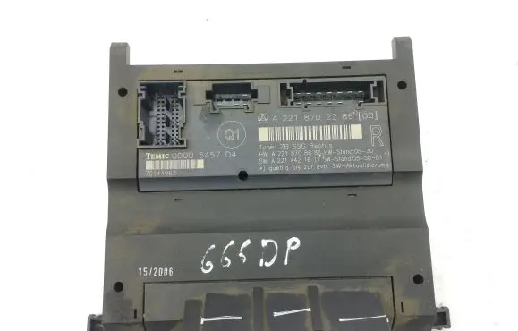 Mercedes-Benz S W221 Seat control module A2218702286