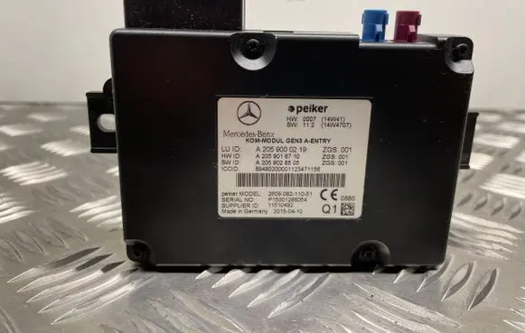 Mercedes-Benz C W205 Other control units/modules A2059000219 A2059016710 A2059028505