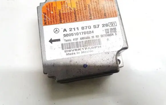 Mercedes-Benz E W211 Airbag control unit/module a2118705726 500510170824