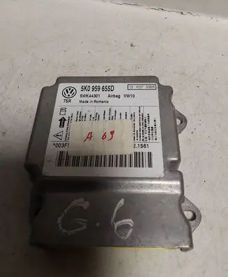 Volkswagen Golf VI Airbag control unit/module 5K0959655D 5WK44301