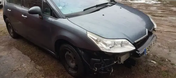 Citroen C4 I Front door window glass four-door TRIPLEX LAMINATED AS2