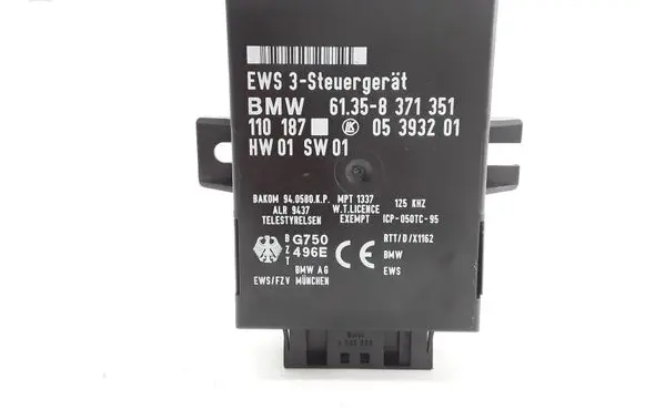 BMW 7 E38 Immobilizer control unit/module 8371351 05393201