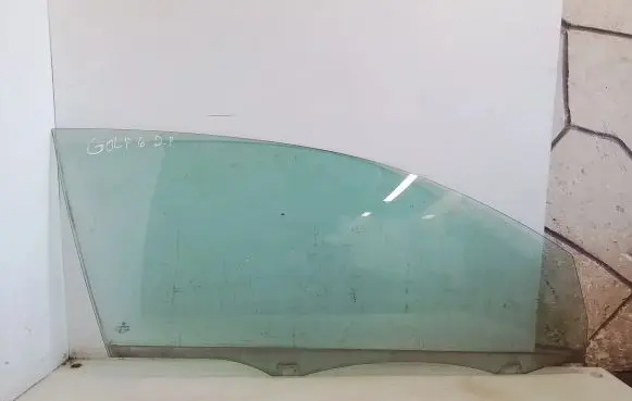 Volkswagen Golf VI Front door window/glass (coupe) 43R001025