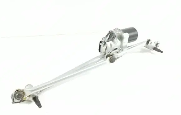 Front wiper linkage and motor