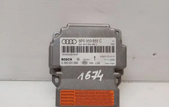 Audi A3 S3 A3 Sportback 8P Airbag control unit/module 8P0959655C