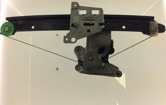 Sliding door window regulator with motor