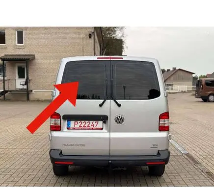 Volkswagen Transporter - Caravelle T5 Loading door trunk window/glass 43R001057