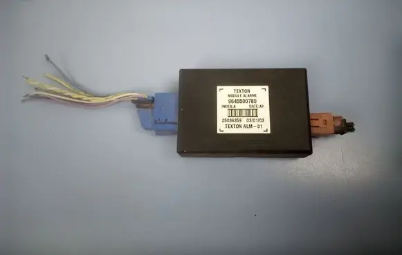 Peugeot 307 Alarm control unit/module 9645500780