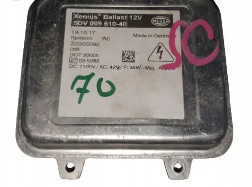 Mercedes-Benz Sprinter W906 Headlight ballast module Xenon 5DV00961040