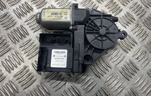 Volkswagen Touran I Front door window regulator motor 1T0959701 400781N 1K0959793C