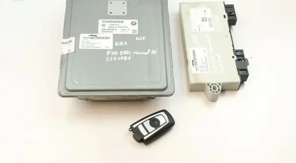 BMW 5 F10 F11 Engine ECU kit and lock set 7609670 5WK93839 DMEMSD850