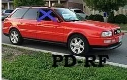 Audi 80 90 S2 B4 Front door window glass four-door 893845021