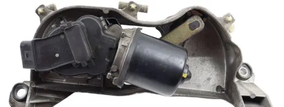 Front wiper linkage and motor