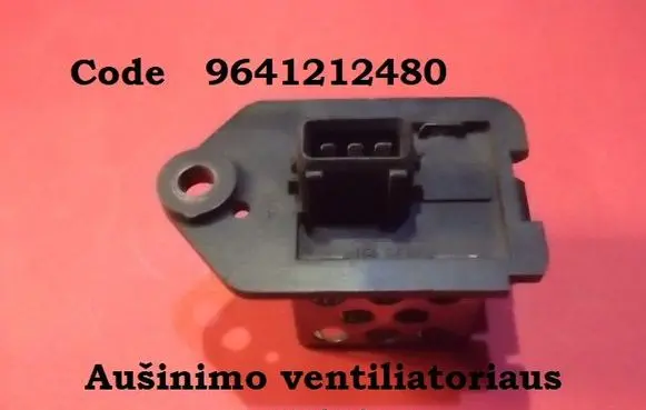 Peugeot 406 Coolant fan relay 9641212480