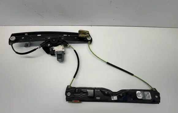 Rear door window regulator with motor