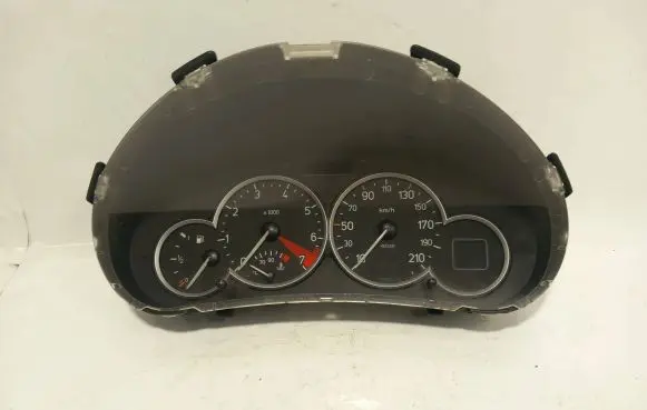 Peugeot 206 Speedometer (instrument cluster) 555000301203 610565 000825401