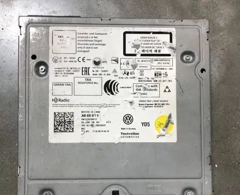 Volkswagen Golf VII MMI control unit 3Q0035877B