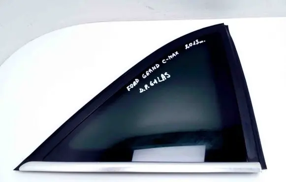 Rear vent window glass