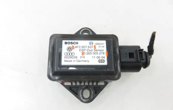 Audi A6 S6 C6 4F ESP acceleration yaw rate sensor 4F0907637 0265005278