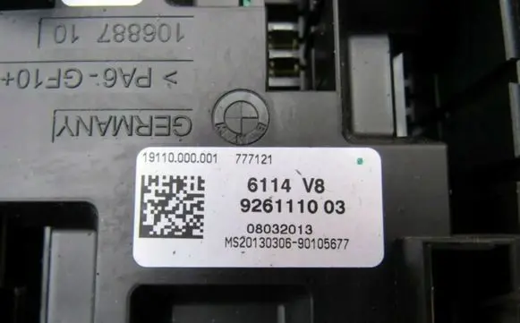 BMW 1 F20 F21 Fuse box set 9261110