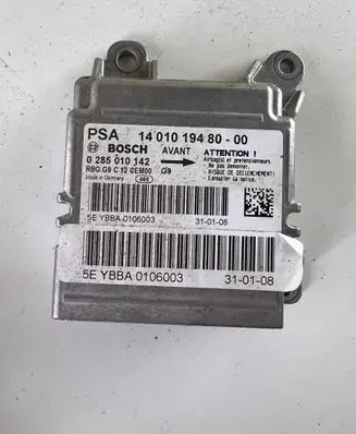 Fiat Scudo Airbag control unit/module 140101948000 0285010142 RGBG9C12CEM00