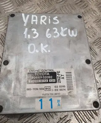 Toyota Yaris Engine control unit/module 8966152092 2110006112