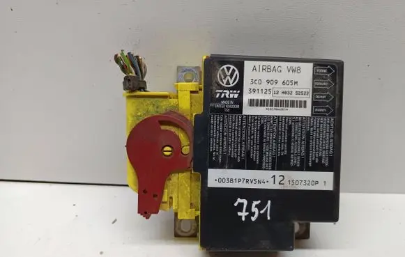 Volkswagen PASSAT B6 Airbag control unit/module 3C0909605M 391125