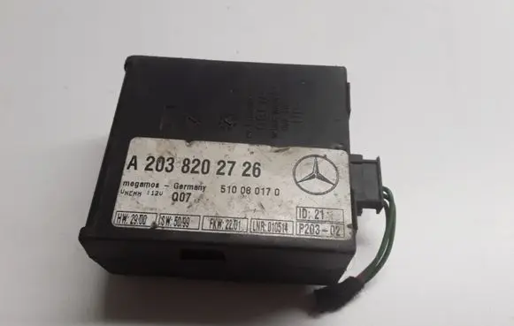 Mercedes-Benz C W203 Door central lock control unit/module A2038202726 510080170