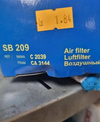 Volkswagen Caddy Air filter SB209 C2039 CA3144