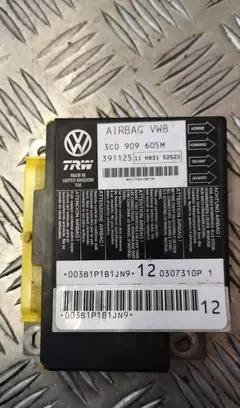 Volkswagen PASSAT B6 Airbag control unit/module 3c0909605m