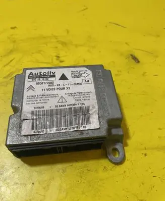 Peugeot 307 Airbag control unit/module 9658177080