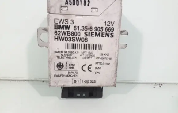 BMW 3 E46 Immobilizer control unit/module 61356905669