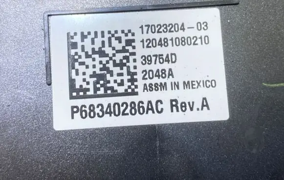 Ram 1500 Radio/CD/DVD/GPS head unit P68292209AF