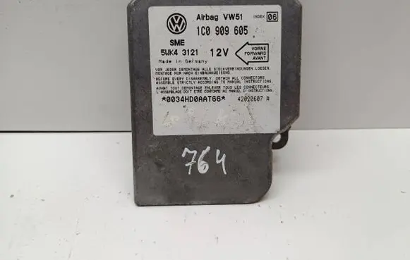 Seat Alhambra (Mk1) Airbag control unit/module 1C0909605 42020607A 5WK43121