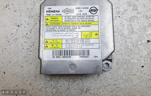 SsangYong Actyon Airbag control unit/module 8625131040
