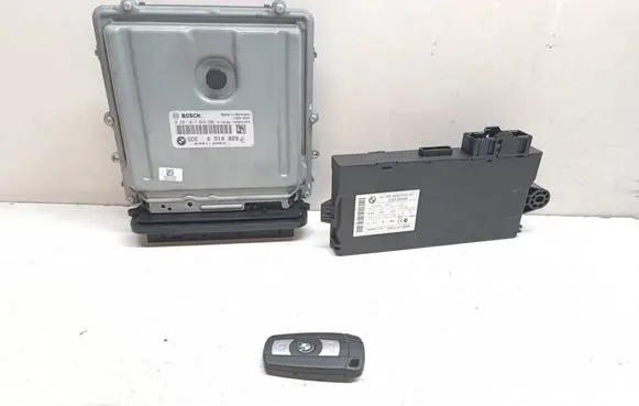 BMW 3 E90 E91 Engine ECU kit and lock set 8510829 0281017024 9237047