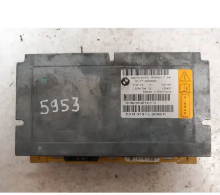 BMW 7 E65 E66 Airbag control unit/module 6933021 037078076 02B318HL0098F