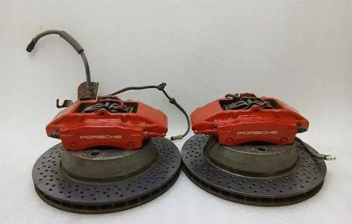 Porsche Cayman 987 Brake caliper pad carrier rear 99635242213