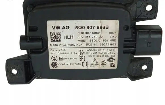 Skoda Superb B8 (3V) Other control units/modules 5Q0907686B