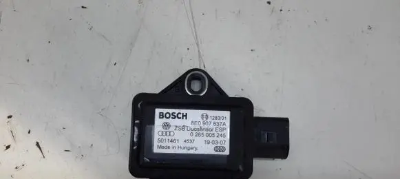 Audi A8 S8 D3 4E ESP acceleration yaw rate sensor 8E0907637A 0265005245 5011461