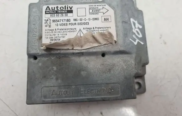 Peugeot 407 Airbag control unit/module 603602600 9654717180
