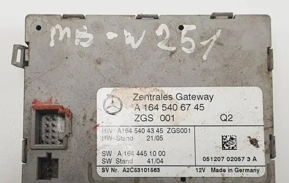 Mercedes-Benz ML W164 Gateway control module A1645406745