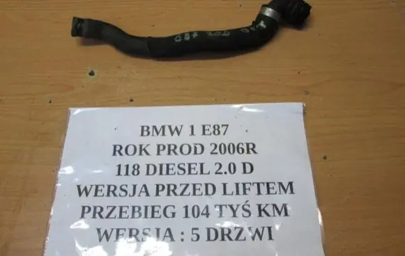 BMW 1 E81 E87 Engine coolant pipe/hose