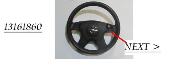 Opel Vectra C Steering wheel 13161860 1860